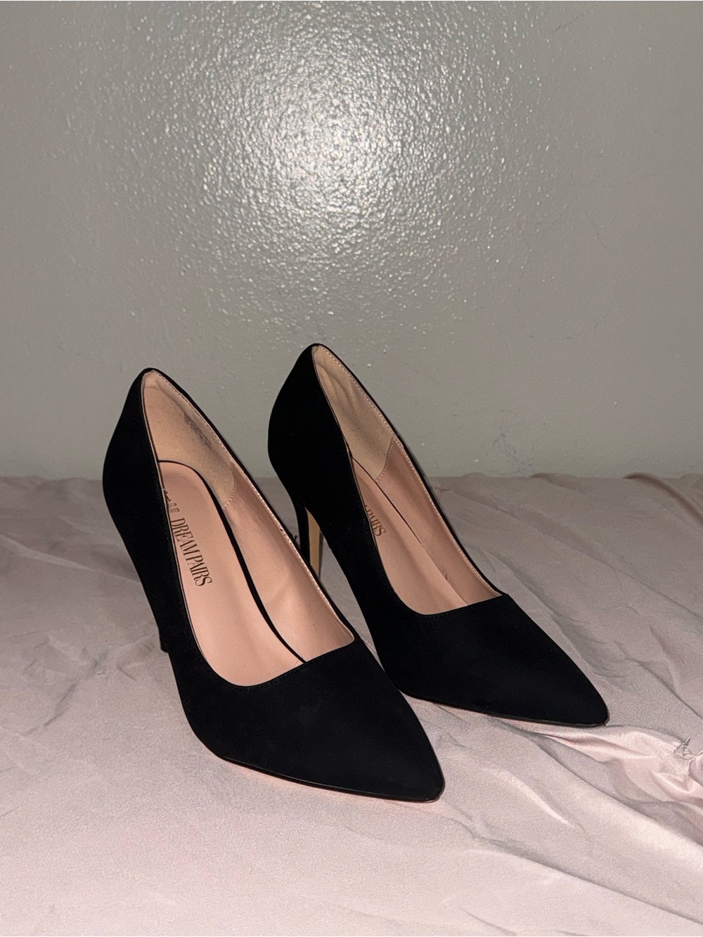 Dream Pairs Black Pointed-Toe Stiletto Pumps